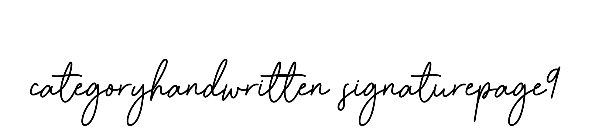 Categoryhandwritten-signaturepage9 signature