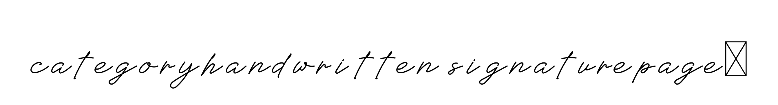 Categoryhandwritten-signaturepage9 signature