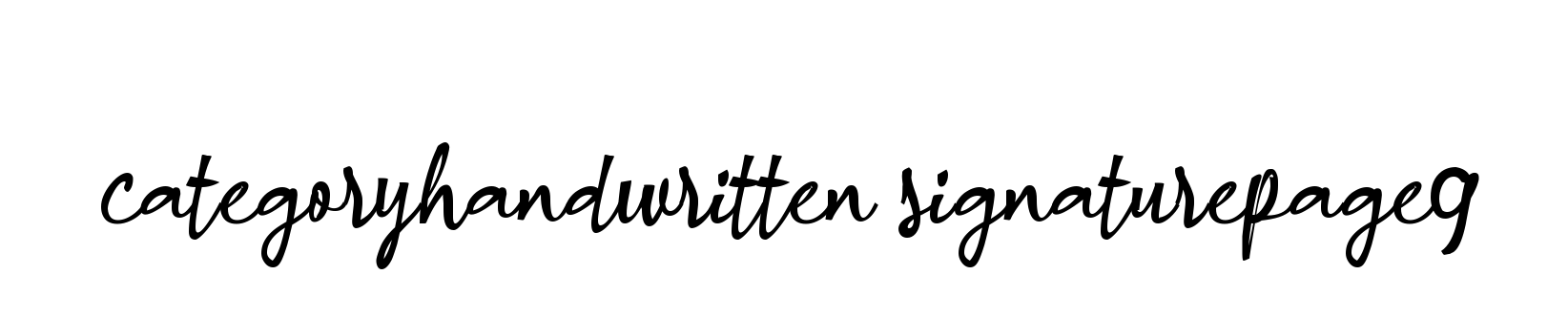 Categoryhandwritten-signaturepage9 signature