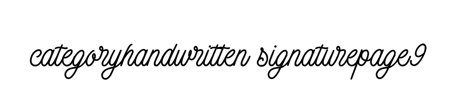 Categoryhandwritten-signaturepage9 signature