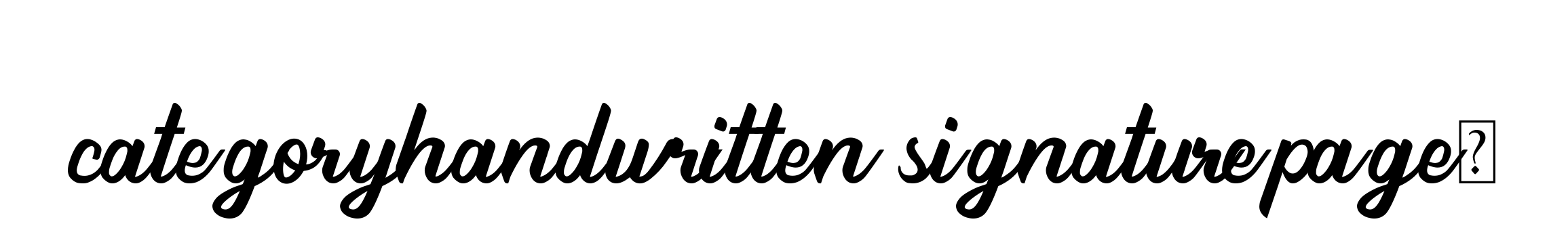 Categoryhandwritten-signaturepage9 signature