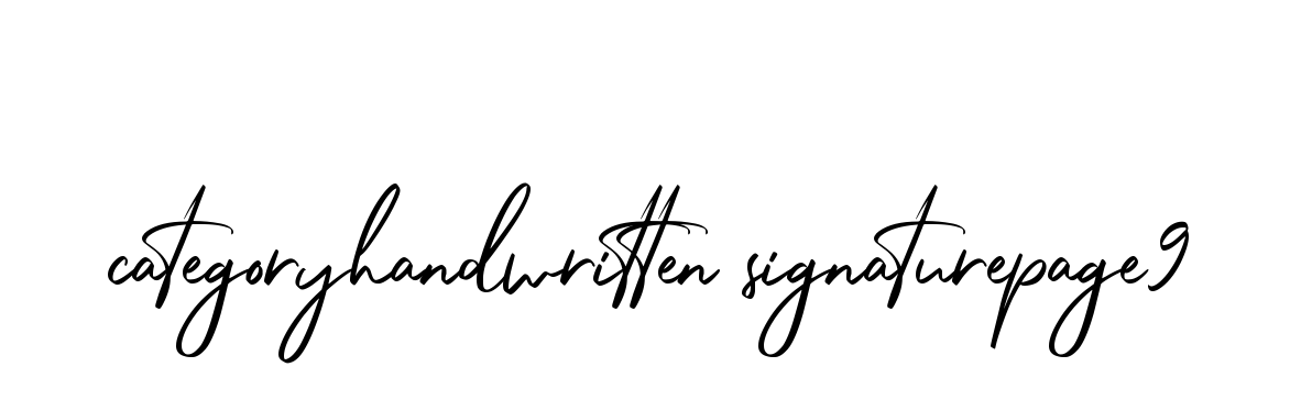 Categoryhandwritten-signaturepage9 signature