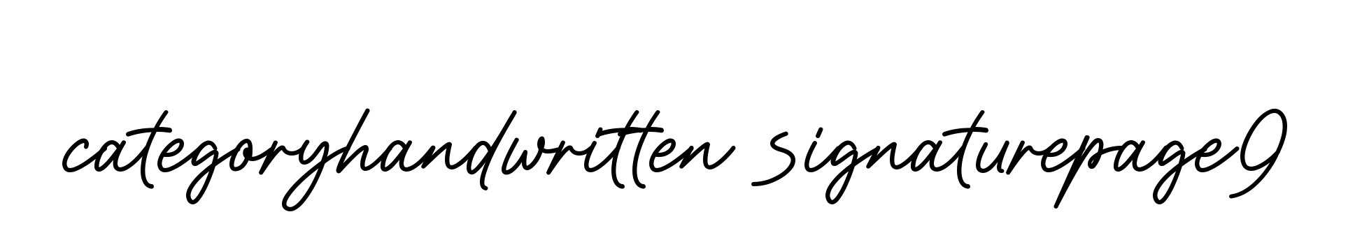 Categoryhandwritten-signaturepage9 signature