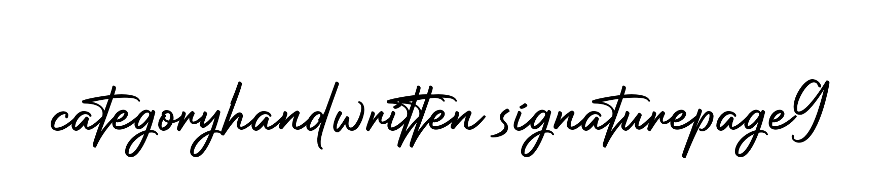 Categoryhandwritten-signaturepage9 signature