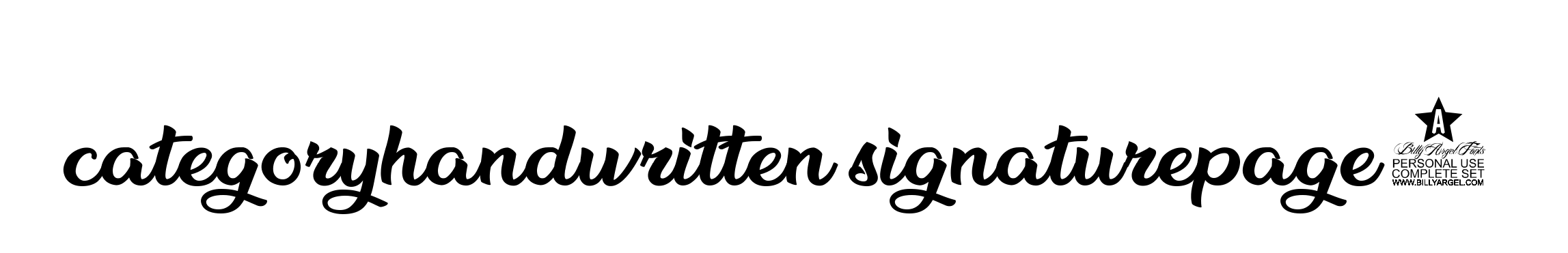 Categoryhandwritten-signaturepage9 signature