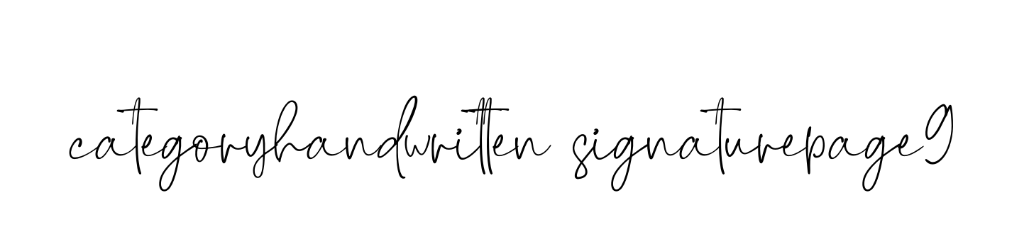 Categoryhandwritten-signaturepage9 signature