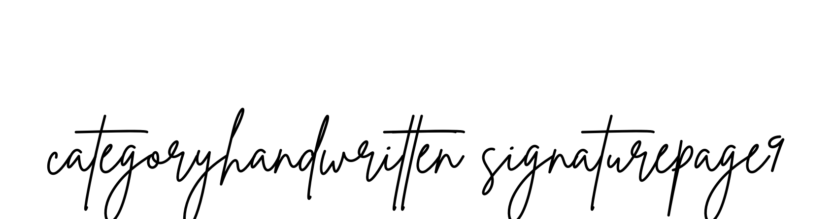 Categoryhandwritten-signaturepage9 signature