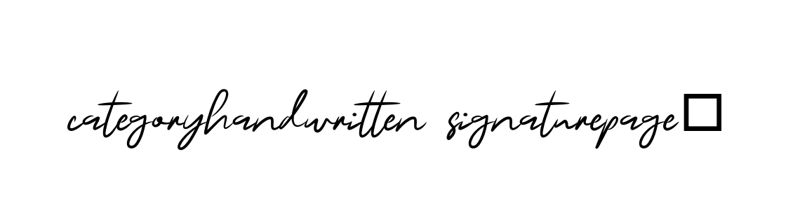 Categoryhandwritten-signaturepage9 signature