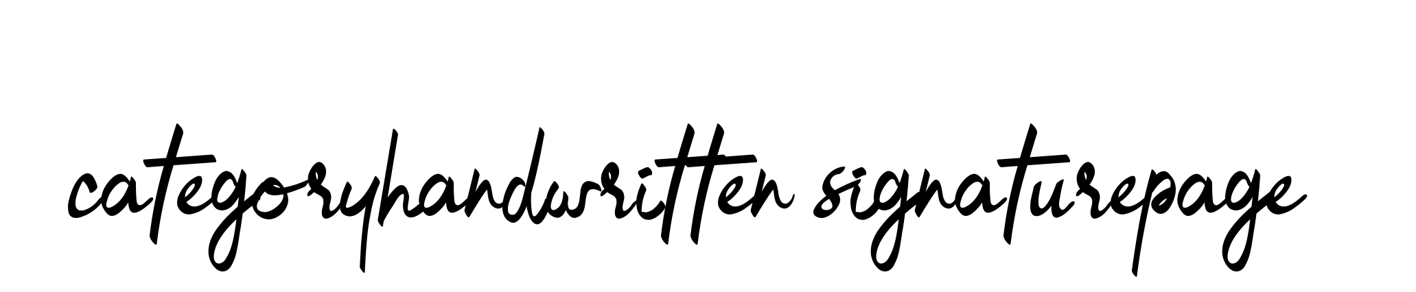 Categoryhandwritten-signaturepage9 signature