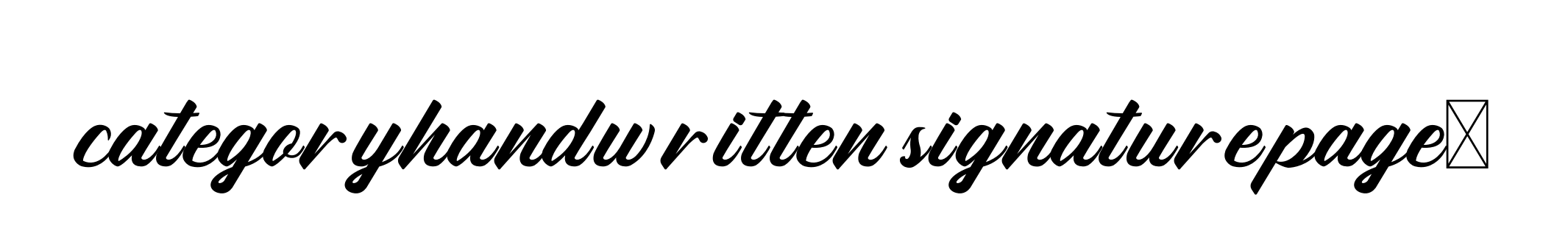Categoryhandwritten-signaturepage9 signature