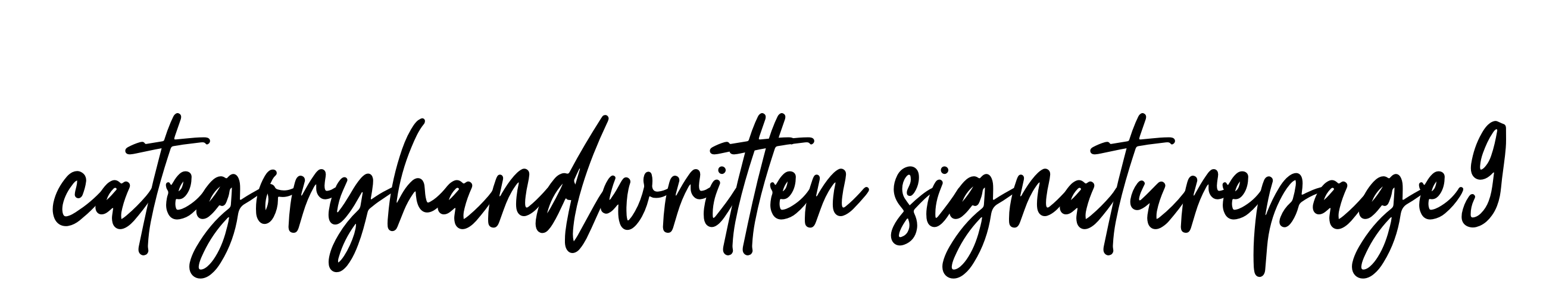 Categoryhandwritten-signaturepage9 signature