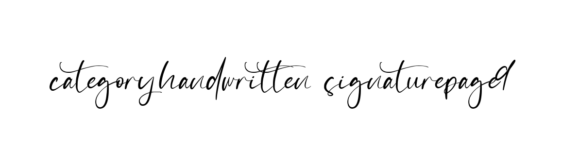 Categoryhandwritten-signaturepage9 signature