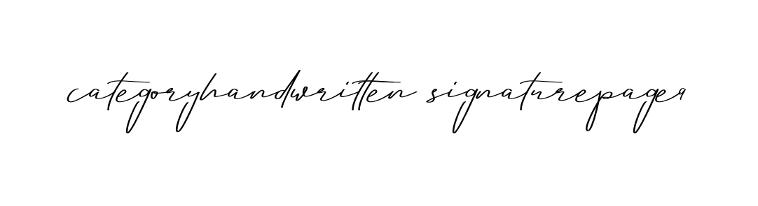 Categoryhandwritten-signaturepage9 signature