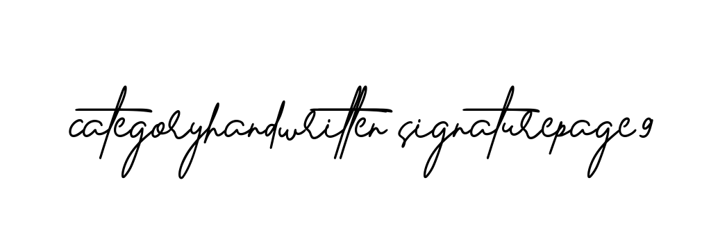 Categoryhandwritten-signaturepage9 signature