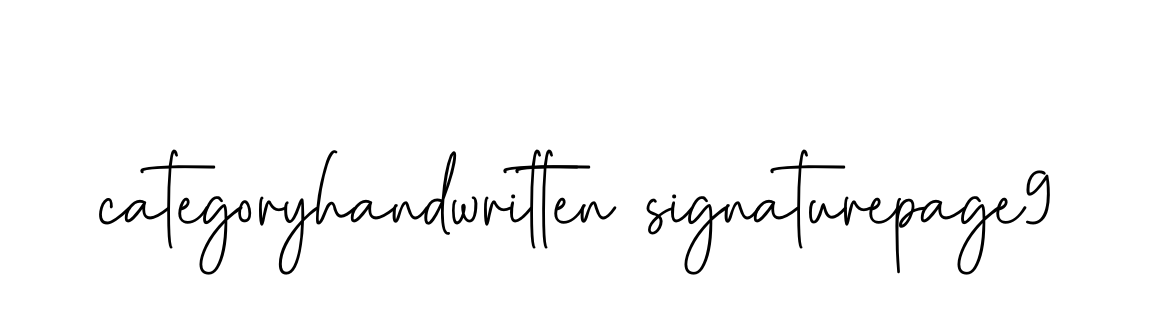 Categoryhandwritten-signaturepage9 signature