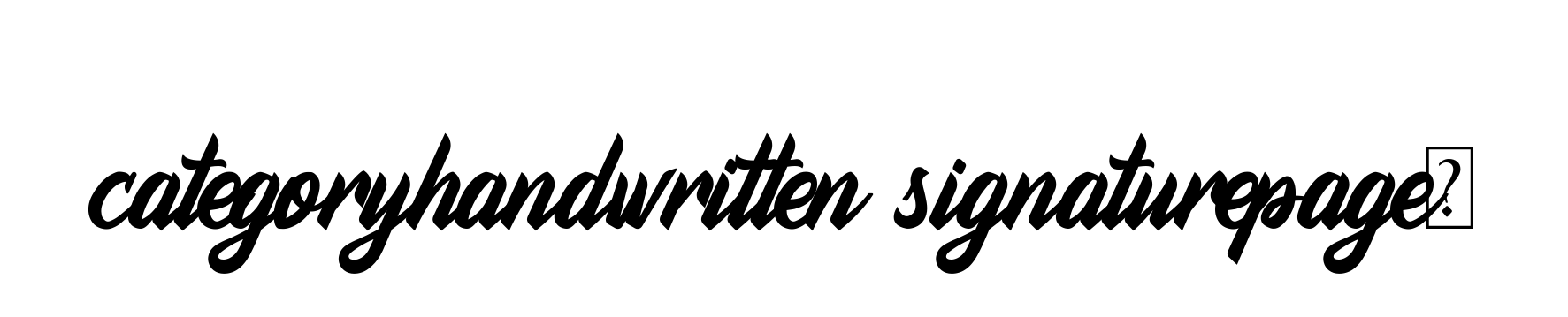 Categoryhandwritten-signaturepage9 signature