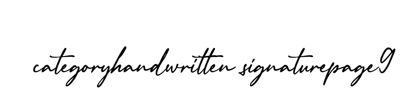 Categoryhandwritten-signaturepage9 signature