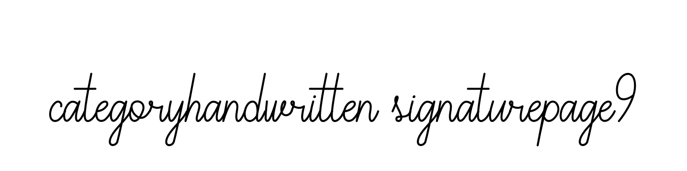 Categoryhandwritten-signaturepage9 signature