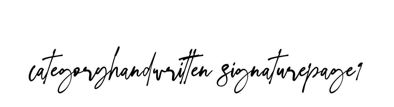 Categoryhandwritten-signaturepage9 signature