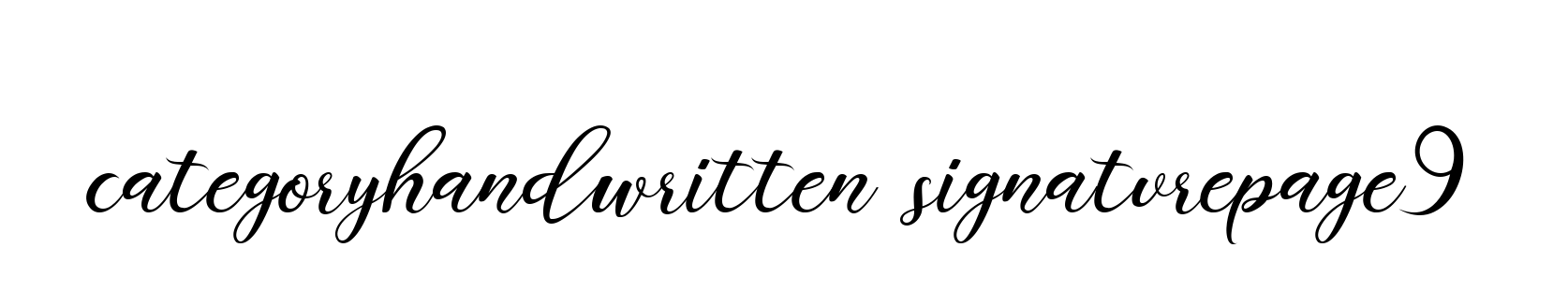 Categoryhandwritten-signaturepage9 signature