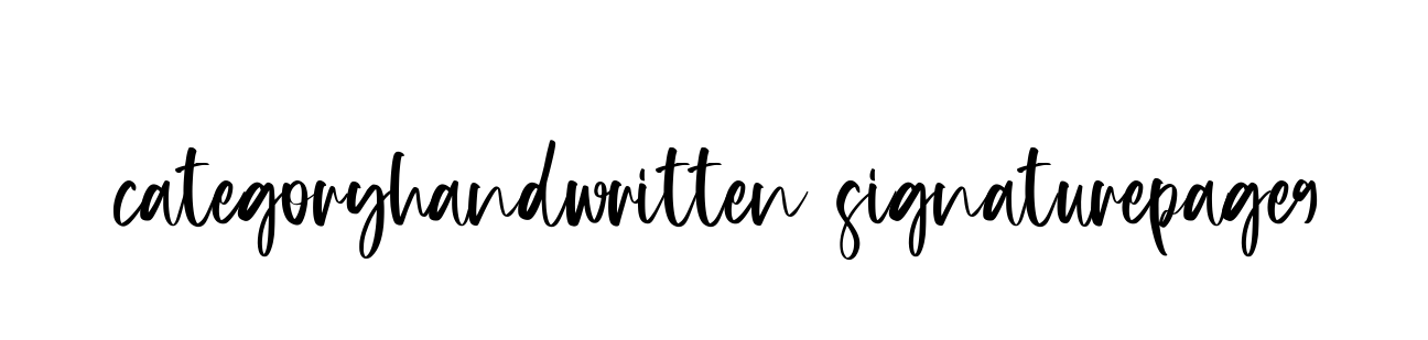 Categoryhandwritten-signaturepage9 signature