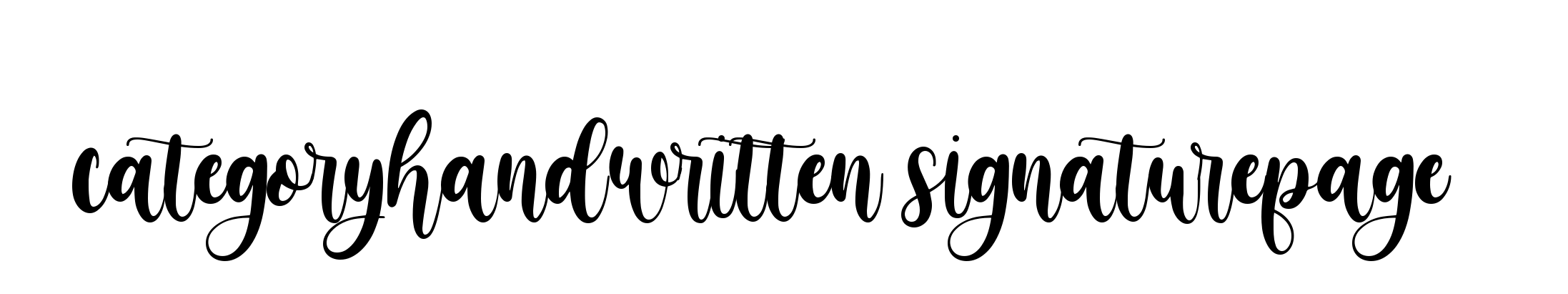 Categoryhandwritten-signaturepage9 signature