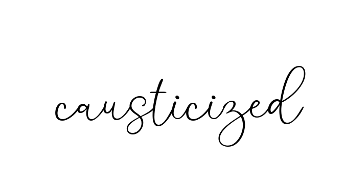 Handwritten Signature for Causticized - Style 147 Online