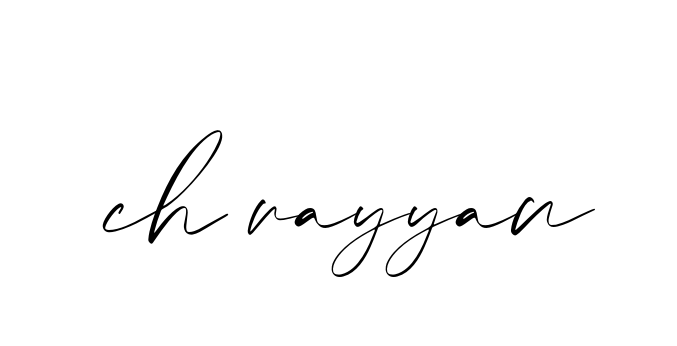 Ch-rayyan signature
