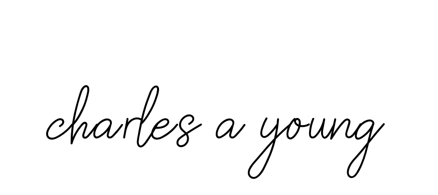 Handwritten Signature for Charles-a-young - Style 145 Online