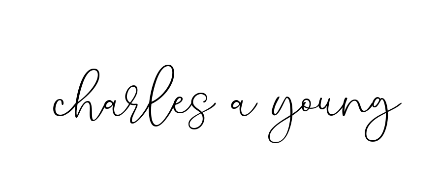 Handwritten Signature for Charles-a-young - Style 147 Online