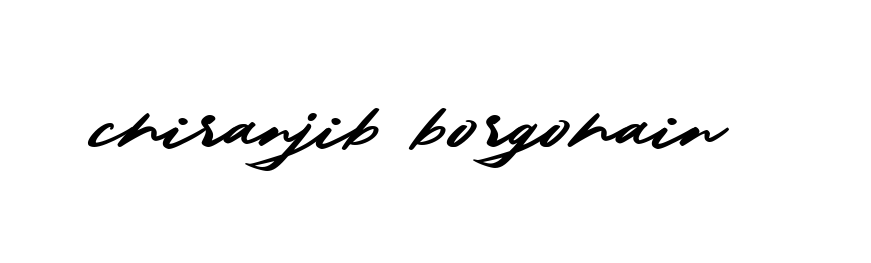 Handwritten Signature for Chiranjib-borgohain- - Style 140 Online