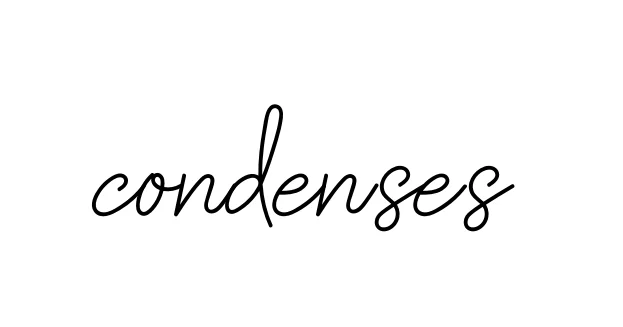 Handwritten Signature for Condenses - Style 145 Online