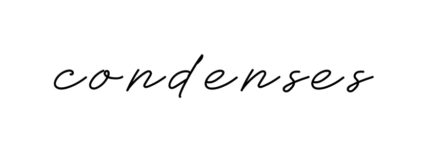Handwritten Signature for Condenses - Style 152 Online