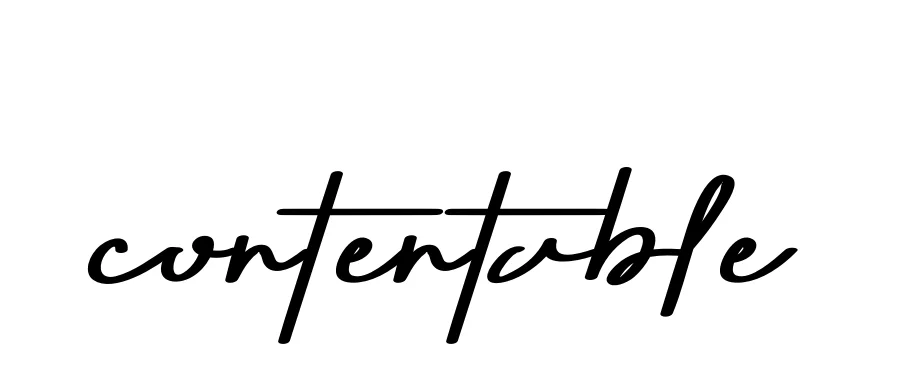 Handwritten Signature for Contentable - Style 135 Online
