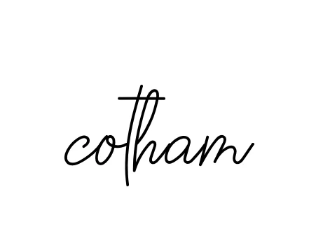 Handwritten Signature for Cotham - Style 145 Online
