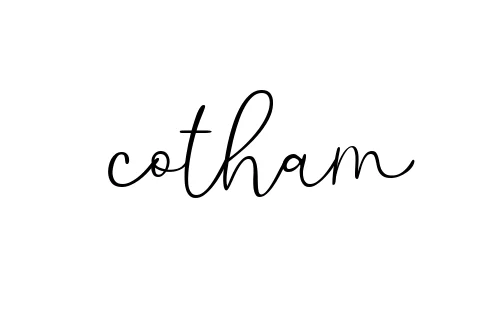 Handwritten Signature for Cotham - Style 147 Online