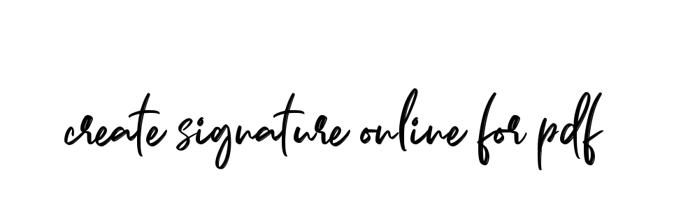 Handwritten Signature for Create-signature-online-for-pdf - Style 141 Online