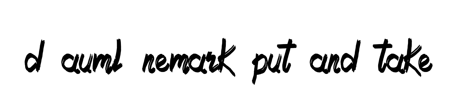 D-auml-nemark-put-and-take signature