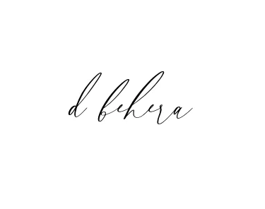 Handwritten Signature for D-behera - Style 134 Online