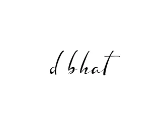 Handwritten Signature for D-bhat - Style 132 Online