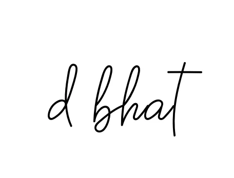 Handwritten Signature for D-bhat - Style 145 Online