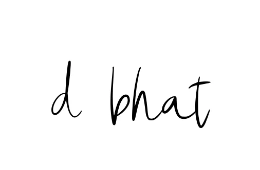 Handwritten Signature for D-bhat - Style 146 Online
