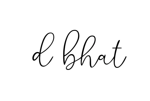 Handwritten Signature for D-bhat - Style 147 Online