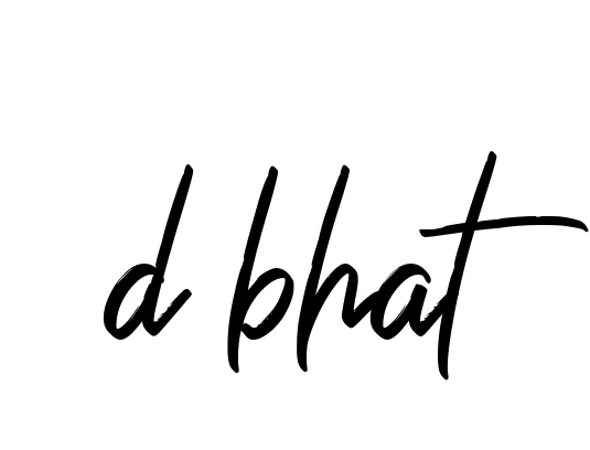 Handwritten Signature for D-bhat - Style 149 Online