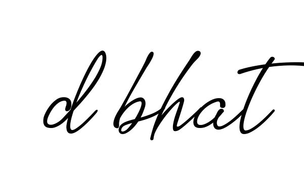 Handwritten Signature for D-bhat - Style 151 Online