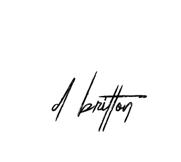 Handwritten Signature for D-britton - Style 133 Online