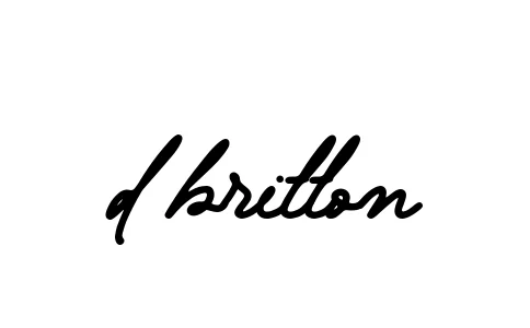 Handwritten Signature for D-britton - Style 137 Online