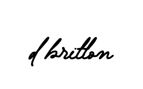 Handwritten Signature for D-britton - Style 138 Online