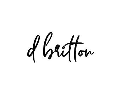 Handwritten Signature for D-britton - Style 141 Online
