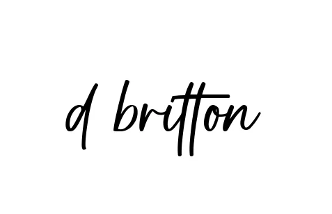 Handwritten Signature for D-britton - Style 142 Online